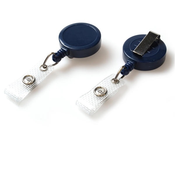 Poza cu Badge albastru cu mosor, cu clemă de centură și curea. 60270196