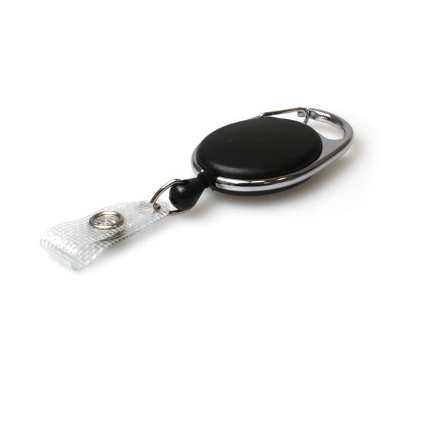 Poza cu Carabină neagră cu mosor pentru ecuson de identificare, cu curea întărită. 60270173