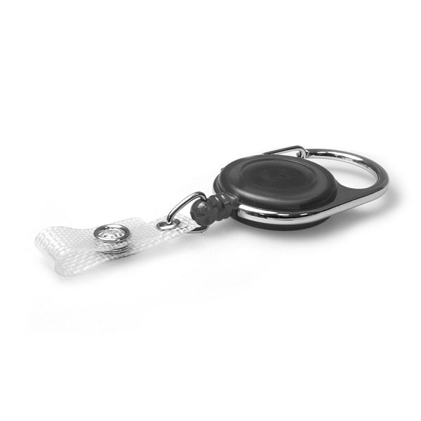 Poza cu Carabină translucidă neagră cu moscheu pentru ecuson, cu bandă întărită. 60270140