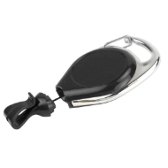 Poza cu Black carabiner No-Twist ID badge reel with belt clip and card clip. 60270142 (DE,SE,NO,FI,RO,PL)