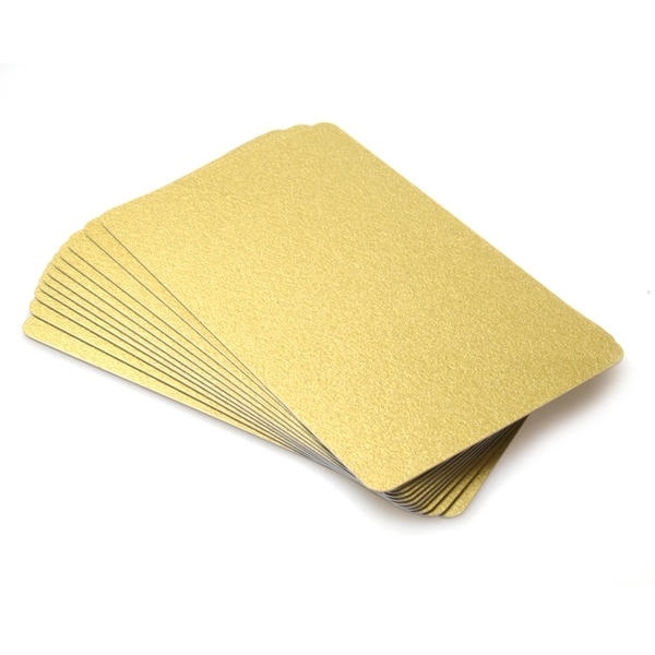 Poza cu Carduri subțiri blank din aur - 480 microni, 0,48 mm (MIEZ ALB). 70102028LI420