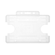 Poza cu Insignă cu identificare bio Suport pentru card/față de purtare deschisă plastic mat/transparent (orizontal/peisaj). 60270450