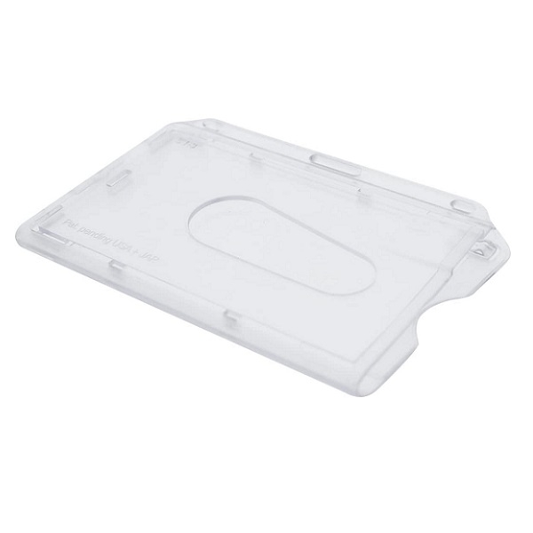 Poza cu Suport pentru card de identitate / carcasă rigidă din plastic cu încuietoare, mată (orizontal / peisaj). 60270122