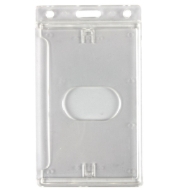 Poza cu Suport/casetă de transport din plastic rigid cu închidere, transparent (vertical/portret). 60270289