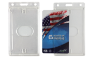 Poza cu Suport/casetă de transport din plastic rigid cu închidere, transparent (vertical/portret). 60270289