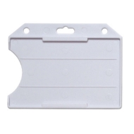 Poza cu Cardholder/carrying badge face open plastic white (horizontal/landscape). 60270111vud (DE,SE,NO,FI,RO,PL)