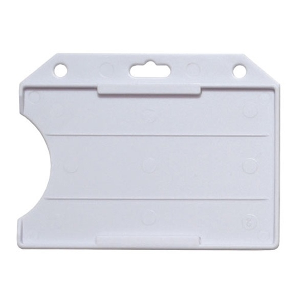 Poza cu Cardholder/carrying badge face open plastic white (horizontal/landscape). 60270111vud (DE,SE,NO,FI,RO,PL)