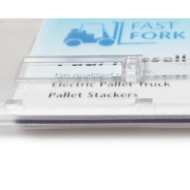 Poza cu Cardholder / carrying case rigid plastic Double Slider Bar with lock clear (horizontal / landscape) for 2 cards. 60270270 (DE,SE,NO,FI,RO,PL)