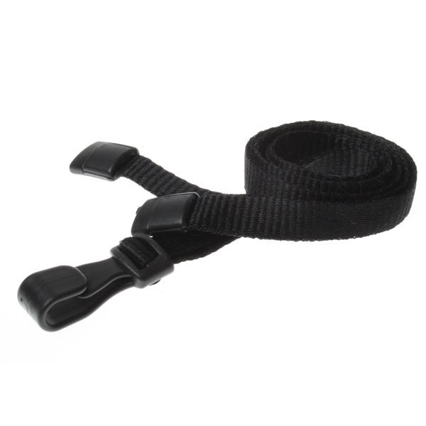 Poza cu Șnur negru / Portchei 10 mm cu clips J din plastic - 100% poliester. 60270541