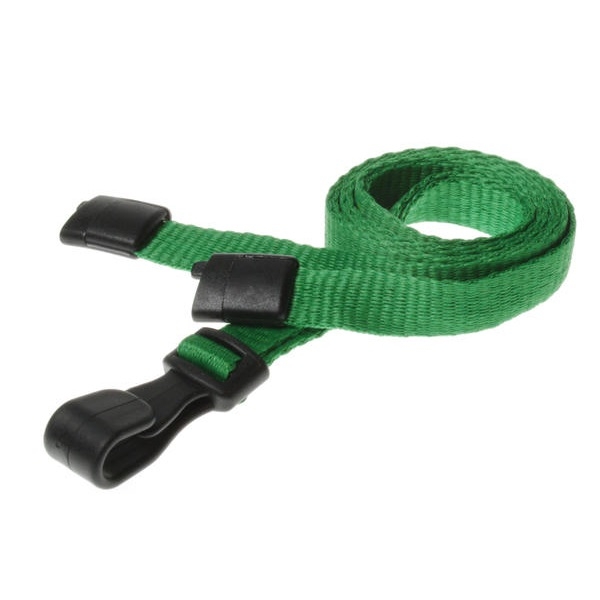 Poza cu Green lanyard / Keyhanger 10 mm with plastic J clip - 100% polyester. 60270546 (DE,SE,NO,FI,RO,PL)