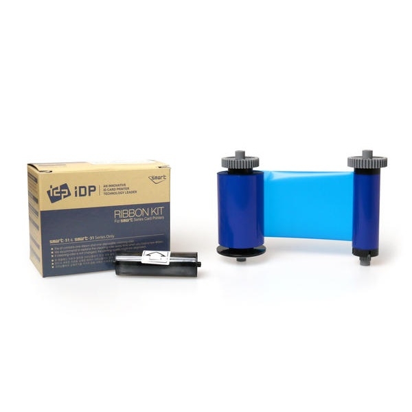 Poza cu Smart-21/Smart-31S/Smart-31D/Smart-51S/Smart-51D blue without overlay ribbon/dye film (K) - 1200 print. Smart 55659372 / 659372 SS-IDDC-P-B. (DE,SE,NO,FI,RO,PL)