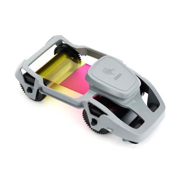 Poza cu Zebra ZC100/ZC300 4-color ribbon/dye film (YMCKO) Zebra 800300-250EM. ZEB-800300250EM / ZEB-800300350EM (DE,SE,NO,FI,RO,PL)