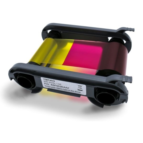 Poza cu Evolis zenius 4-color ribbon/dye film (YMCKO). Evolis R5F002EAA (DE,SE,NO,FI,RO,PL)