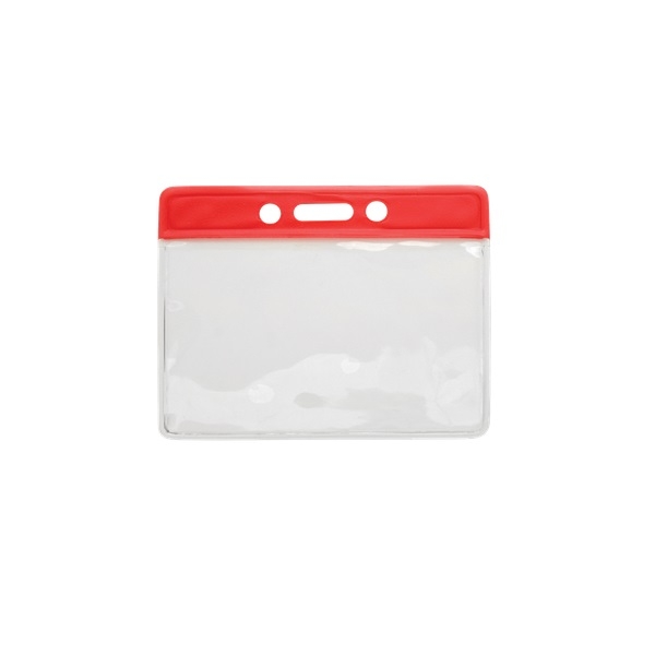 Poza cu Card holder/carrying case soft plastic 86 x 54 mm. red top/clear (horizontal/landscape). 60270315 (DE,SE,NO,FI,RO,PL)