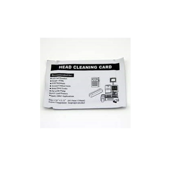 Poza cu Cleaning card for Dankort- / Credit card terminal / magnetic card reader / chip reader / ATMs and etc. CR80CLC_1 (DE,SE,NO,FI,RO,PL)