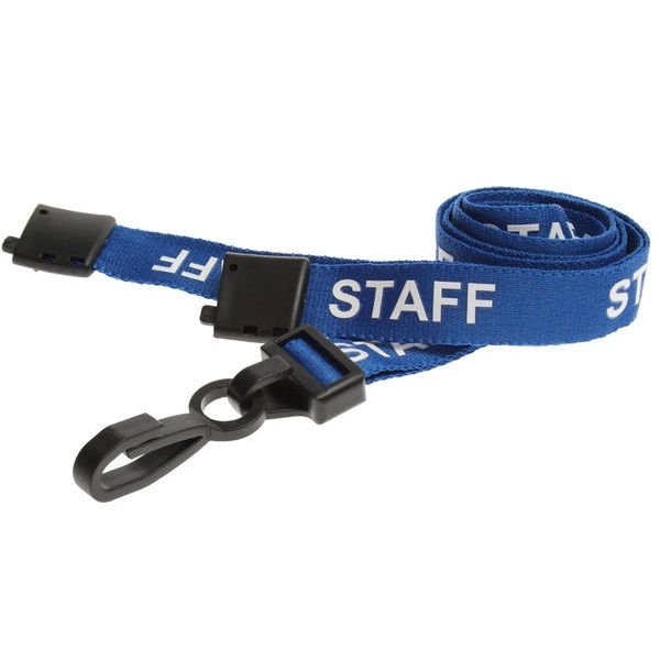 Poza cu Staff blue lanyard / keyhanger 15 mm with plastic J clip. 60270588 (DE,SE,NO,FI,RO,PL)
