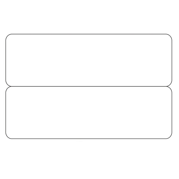 Poza cu Blank white 2-up e.g. name tags / price tag cards - CR80. 70102045 (DE,SE,NO,FI,RO,PL)