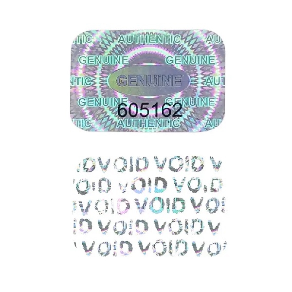 Poza cu Holografic sticker tamper proof/VOID. 80102038 (DE,SE,NO,FI,RO,PL)