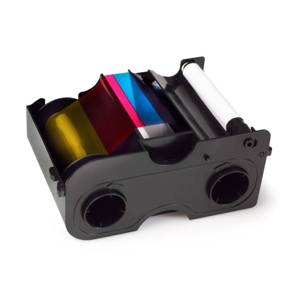 Poza cu HID Fargo DTC1000 / DTC1250 4+1 color ribbon/dye film (YMCKOK) - 200 print. Fargo 45010. FARGO45010 (DE,SE,NO,FI,RO,PL)