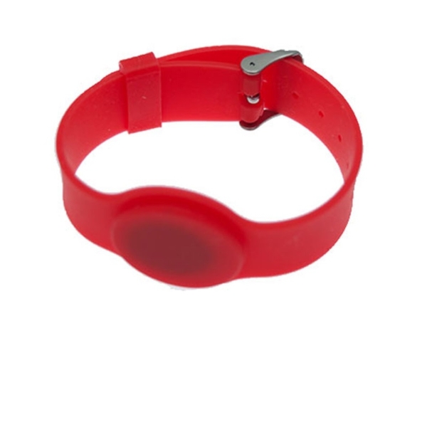 Poza cu Red wristband 13.56 1KB Adjustable strap. 70105015 (DE,SE,NO,FI,RO,PL)