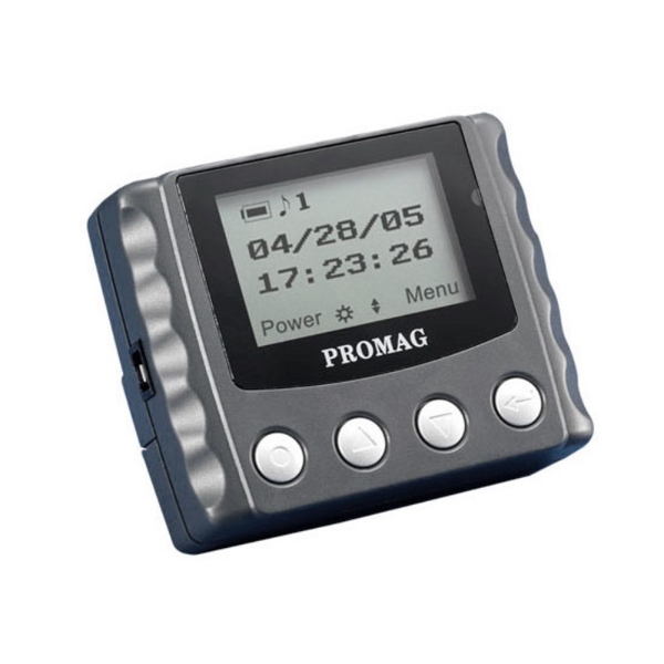 Poza cu Promag Mifare 13.56 Mhz logger. Gigatek Promag MFR120-CP Portable Smart Card Reader RFID 13.56 MHz with LCD display. MFR120-CP (DE,SE,NO,FI,RO,PL)