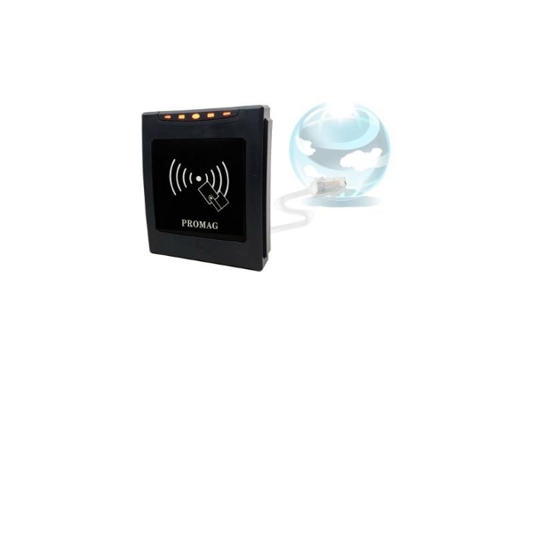 Poza cu Promag Mifare UID Reader, Ethernet Interface with PoE. Gigatek Promag ER750-10 Reader RFID 13.56 MHz. PROM-ER750A-10 (DE,SE,NO,FI,RO,PL)
