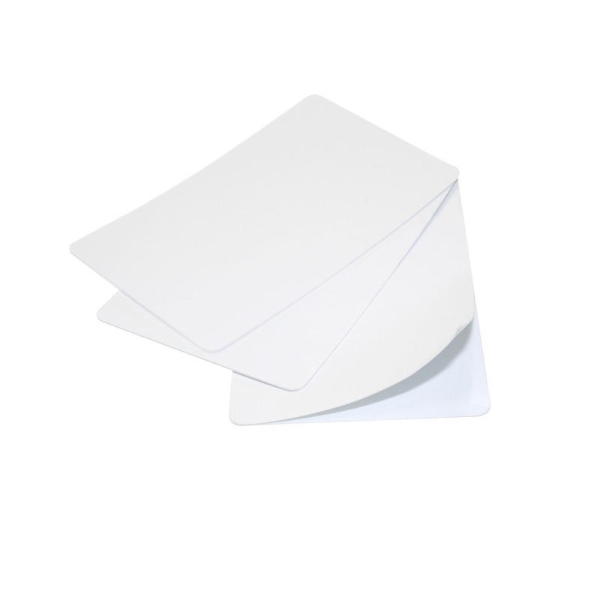 Poza cu Blank white Self-Adhesive plastic card 320 micron - CR80. 70102149 (DE,SE,NO,FI,RO,PL)
