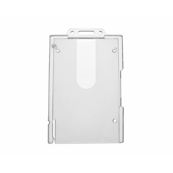 Poza cu Enclosed ID Badge Lockable card holder / carrying case rigid plastic (vertical / portrait) for 2 cards. 60270287 (DE,SE,NO,FI,RO,PL)