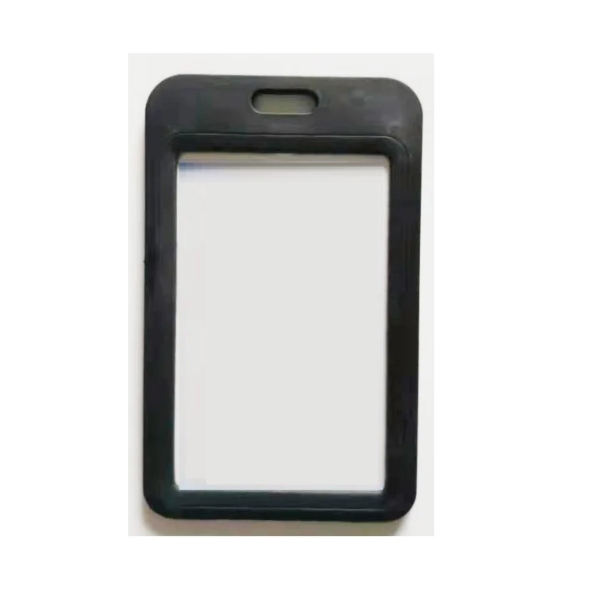Poza cu Sort 86x54 mm Card holder / carrying case hard plastic / Badge holder. Clear on both sides (vertical / portrait). 60270341 (DE,SE,NO,FI,RO,PL)