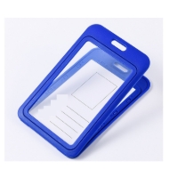 Poza cu Sort 86x54 mm Card holder / carrying case hard plastic / Badge holder. Clear on both sides (vertical / portrait). 60270341 (DE,SE,NO,FI,RO,PL)