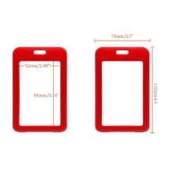 Poza cu Grey 86x54 mm Card holder / carrying case hard plastic / Badge holder. Clear on both sides (vertical / portrait). 60270350 (DE,SE,NO,FI,RO,PL)