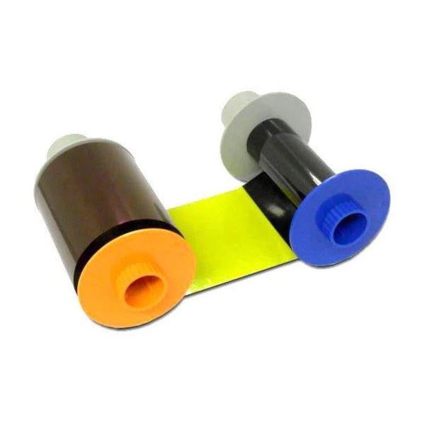 Picture of HID Fargo 84512 HDP5000 / HDP5000e / HDP5600 4-color+black on other side ribbon (YMCKK) - 500 print. Fargo 84512. Only works on duplex printer. FARGO84512
