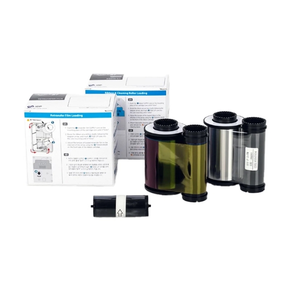 Poza cu Smart-81 4 color ribbon/dye film (YMCK) and retransfer film - 500 print. Smart 55653547 / 653547. (DE,SE,NO,FI,RO,PL)
