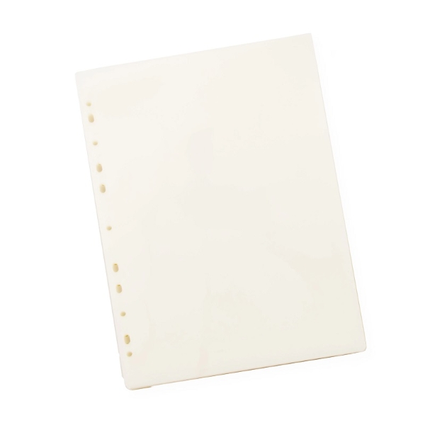 Poza cu Folie de laminare A4 transparentă, 75 microni, cu perforație tip „Euro-slot” (pentru biblioraft), 216 x 303 mm, laminare la cald, 100 bucăți. 60270058
